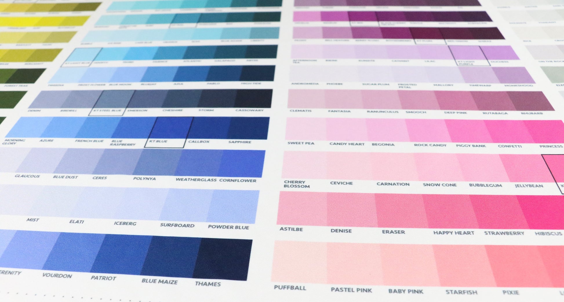 ColorMatch Chart - Flat Lay 1 - Knotty Tie Co.