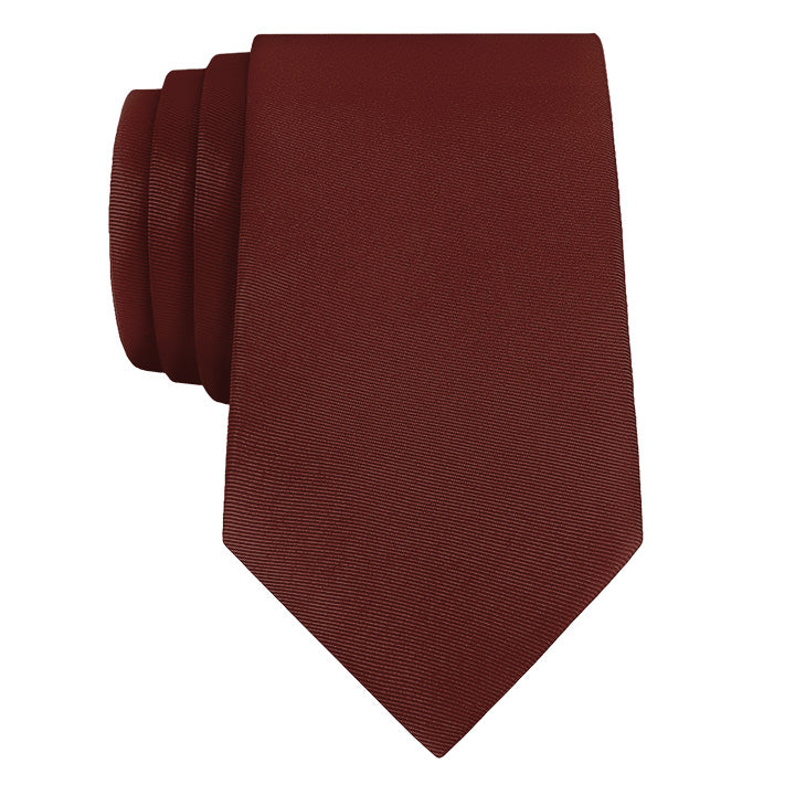 Azazie Merlot Necktie - Rolled - Knotty Tie Co.