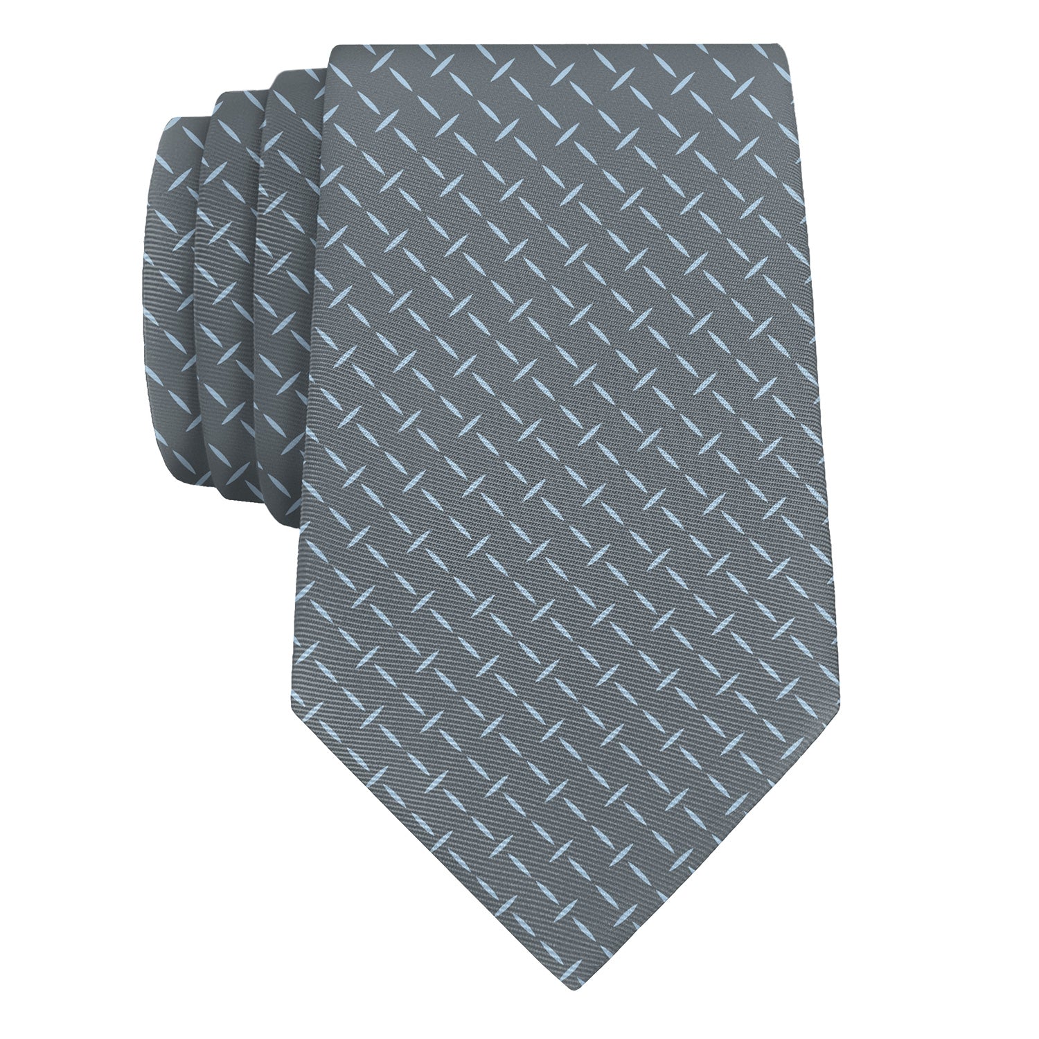 Crisscross Geometric Necktie - Rolled - Knotty Tie Co.