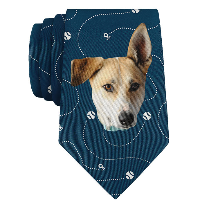 Fetch Photo Tie - Rolled - Knotty Tie Co.