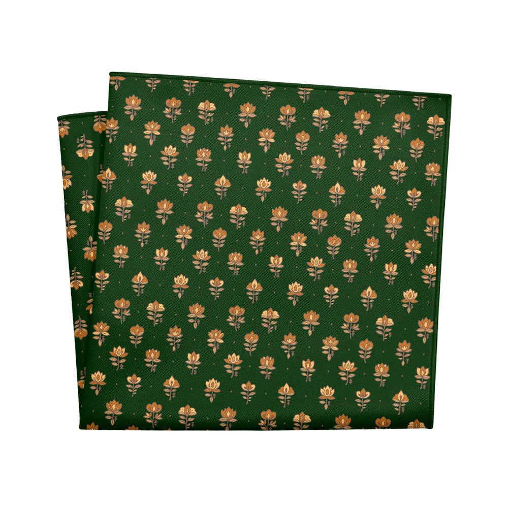 Harvest Bloom Pocket Square - 12" Square - Knotty Tie Co.