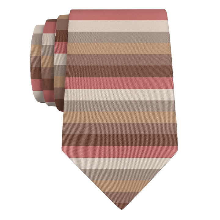Horizontal Stripe Necktie - Rolled - Knotty Tie Co.