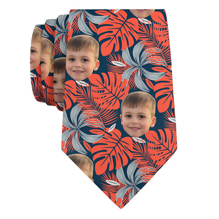 Palms 2 Photo Tie - Rolled - Knotty Tie Co.