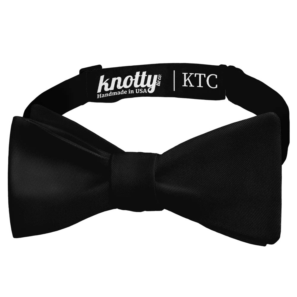 Serif Initials On Strap Monogram Bow Tie - Self Tie Bow Tie - Knotty Tie Co.