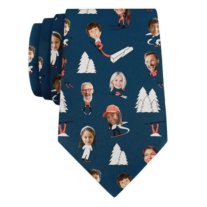 Slopes Photo Tie - Rolled - Knotty Tie Co.