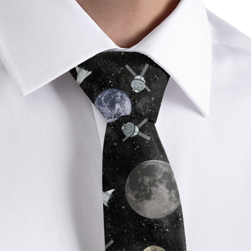 Outer Space tie and a white dress shirt
