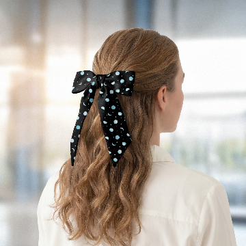 woman wearing a hair scarf